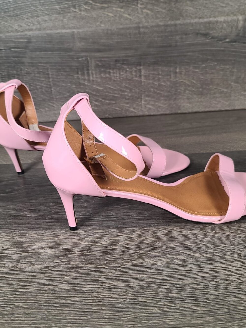 Maiernisi Jessi Pale Pink Ankle Strap Kitten High Heels Size 16 - Picture 6 of 12